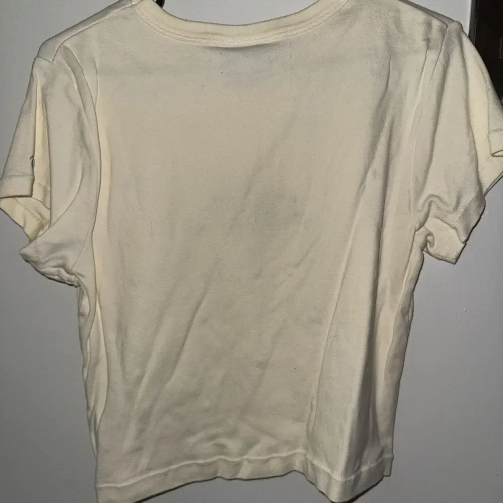 Teddy Fresh Looney Tunes Cream Tee with Bear and Tweety Bird Design *stained* - Picture 5 of 5